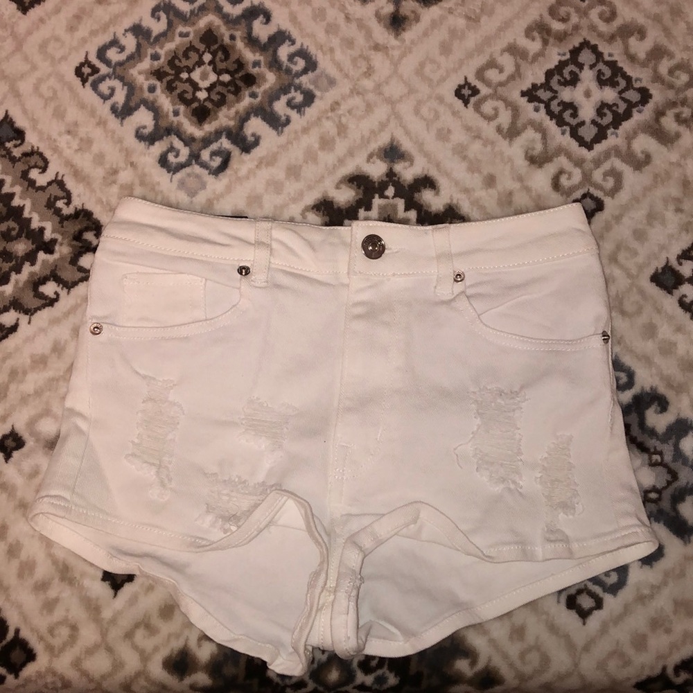 H&M high waisted denim shorts